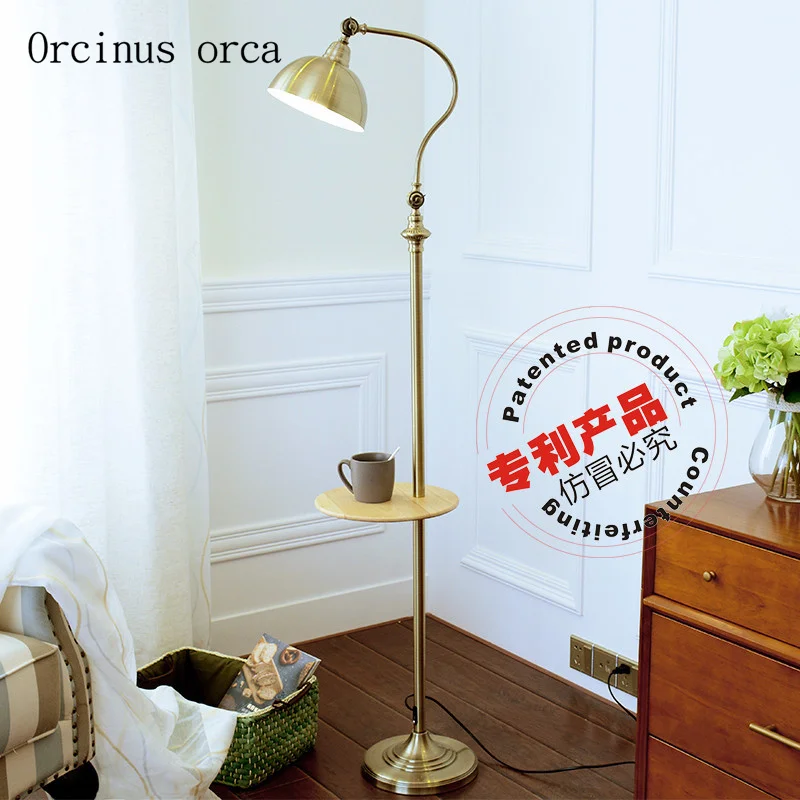 American antique iron floor lamp living room sofa bedroom bed head modern simple reading vertical floor lamp free shipping American antique iron floor lamp living room sofa bedroom bed head modern simple reading vertical floor lamp free shipping