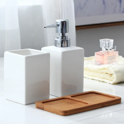 320lm дозатор жидкого мыла с деревянным поддоном для кухни, ванной комнаты, украшения дома, аксессуары для ванной комнаты - Цвет: AA