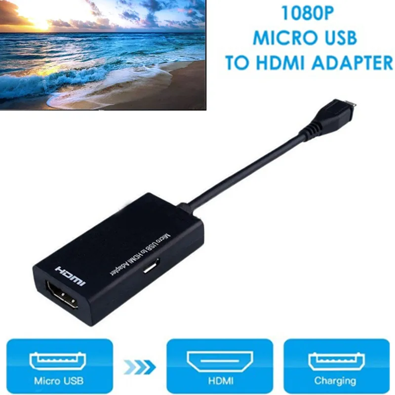 Новый микро USB в HDMI конвертер адаптер для ТВ 1080P HD аудио видео кабель Samsung Huawei Android