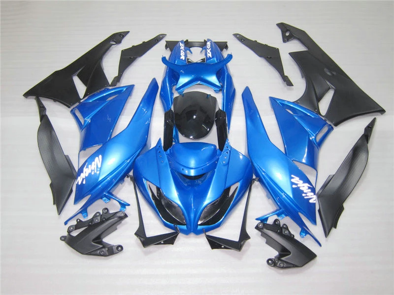 Metallic blue Fairings ZX6R 2009 2011 2010 Ems free Fairing kit For