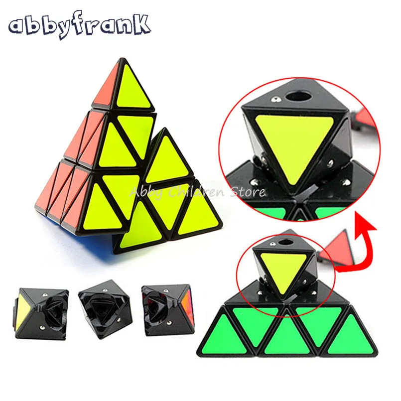Abbyfrank Pyramid Magic Cube Triangle Shape Cubos Pyraminx Speed Puzzle