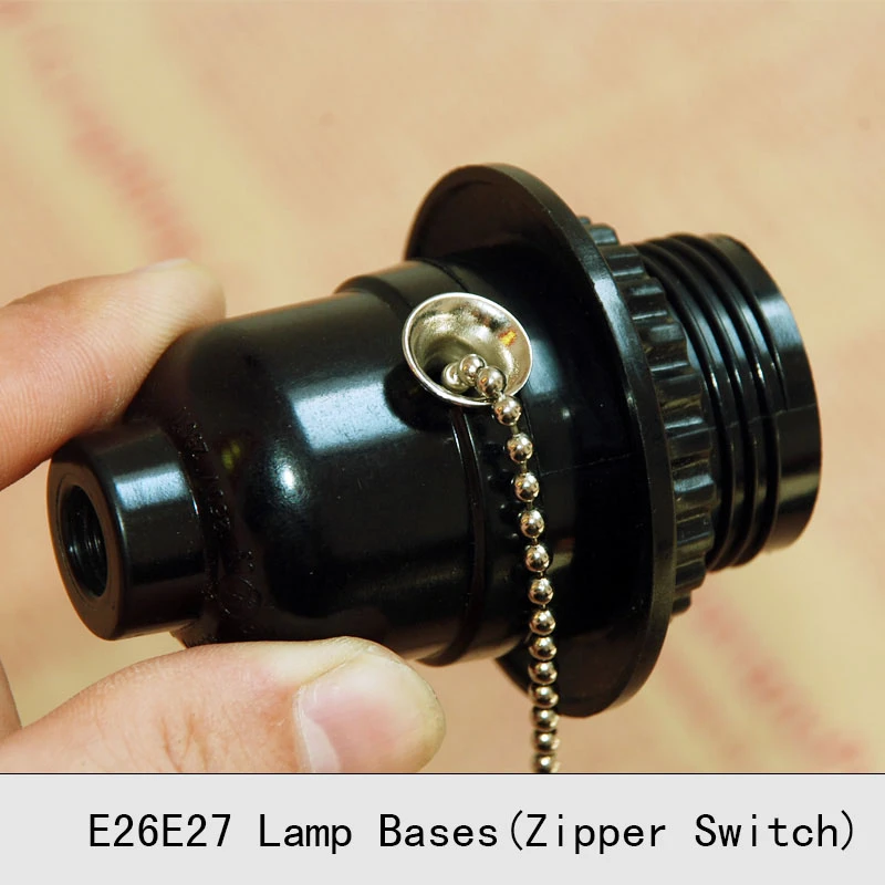 Edison Vintage Screw Lamp Holder E27 With Pull Chain Switch Screw Bulbs Edison Vintage Screw Lamp Holder E27 With Pull Chain Switch Screw Bulbs