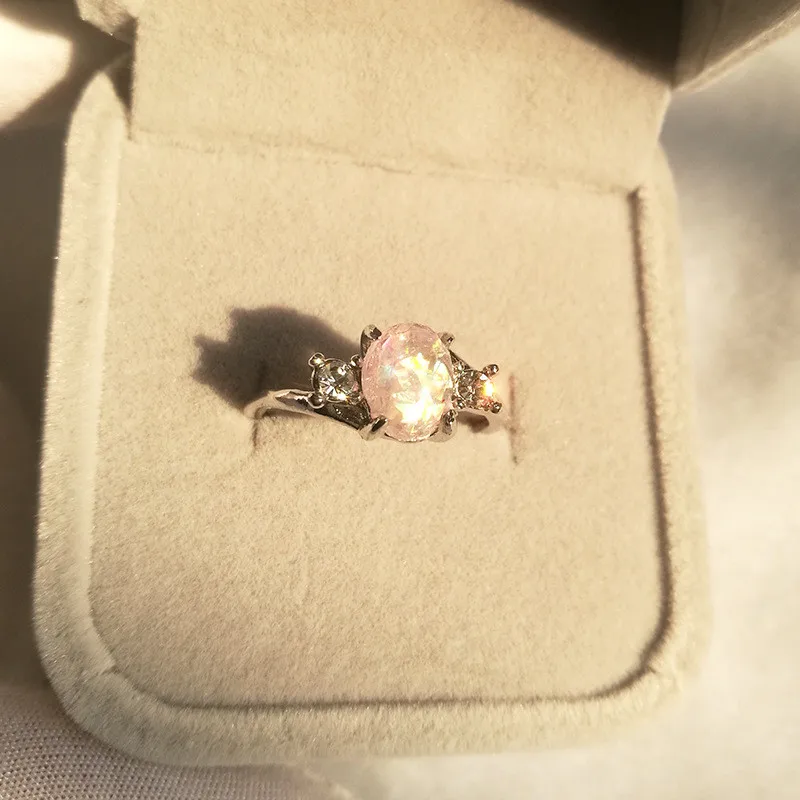 CC, винтажные очаровательные кольца для женщин, красивый овальный камень, кубический цирконий, бриллиантовое кольцо, свадебные ювелирные изделия, несколько цветов CC2001