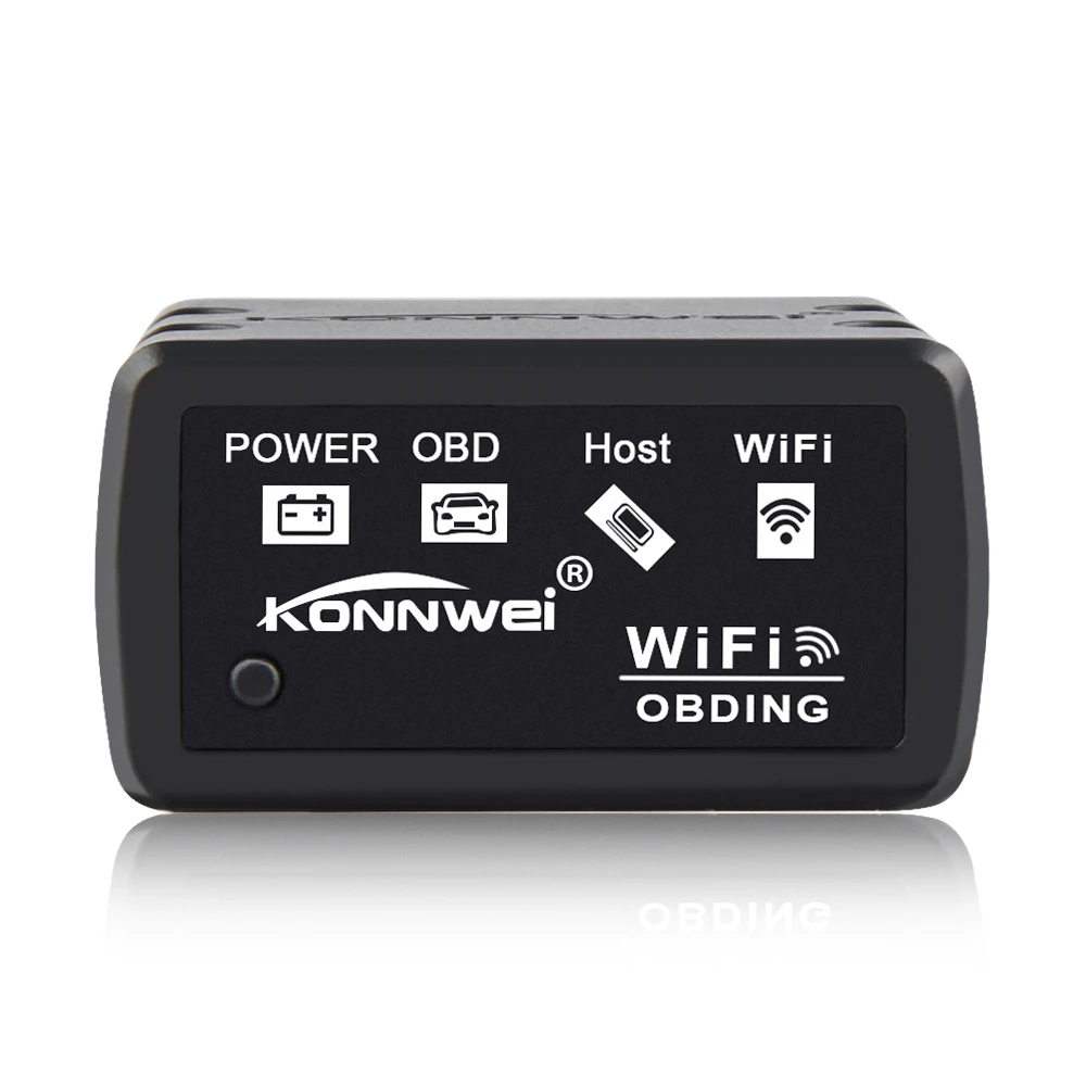 Диагностический сканер KONNWEI KW902 ELM327 OBD2 WIFI для Android и iPhone IOS|Считыватели кодов
