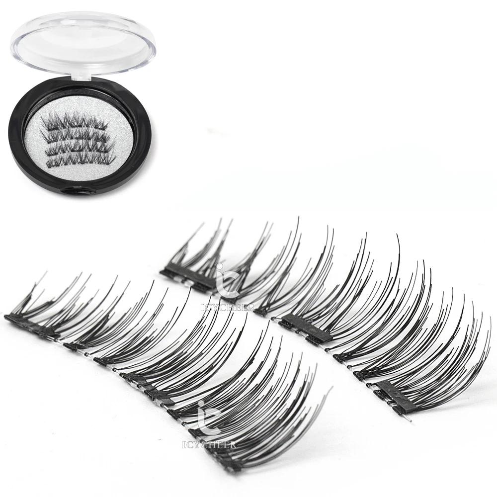 ICYCHEER NO GLUE Makeup Triple Full Eye Lashes Set Three