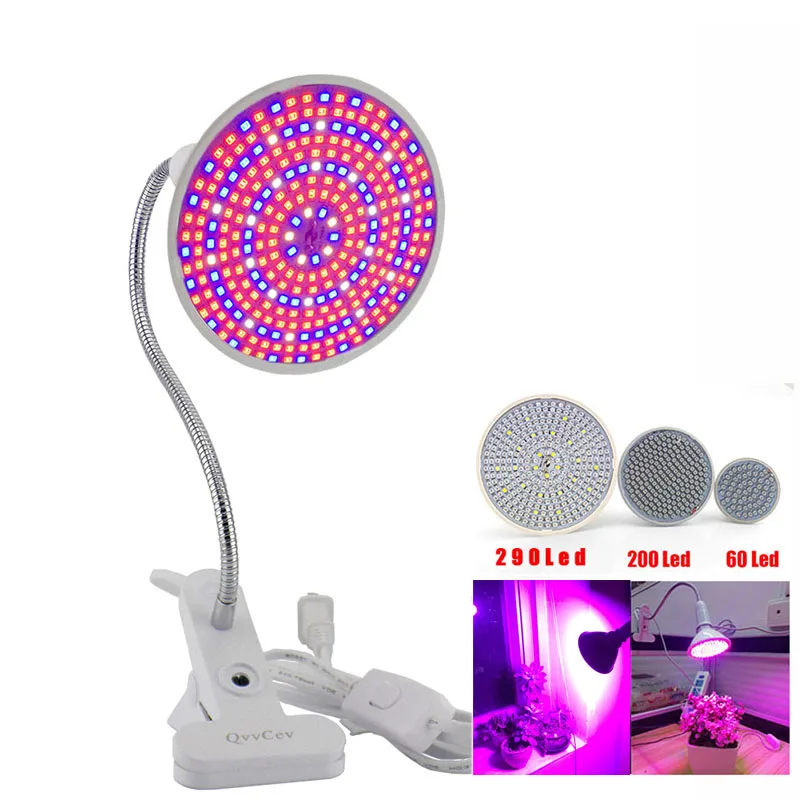 

36 60 126 200 led grow light Hydroponic lighting with Clip plants Lamps for flower hydroponics system garden greenhouse