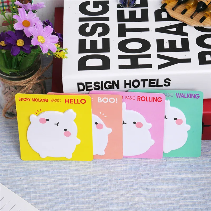 

Korean Cartoon Rabbit Sticky Notes Creative Post Notepad Filofax Memo Pads Office Supplies School Stationery Scratch 1 Piece