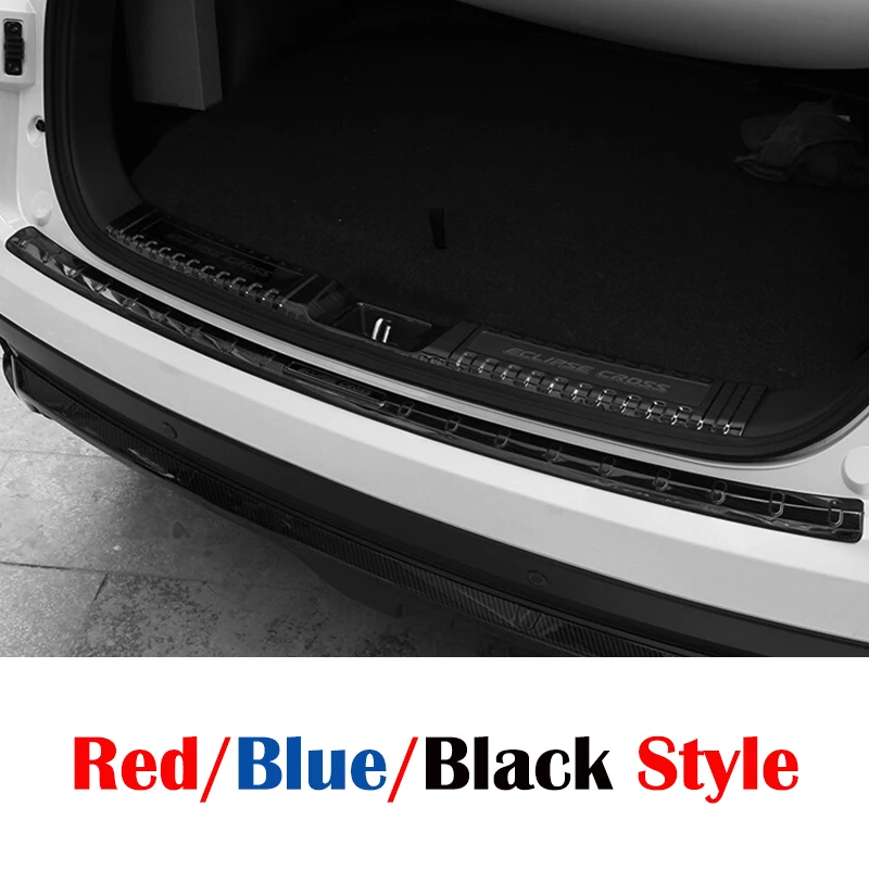 

For Mitsubishi Eclipse Cross 2018 Stainless Steel Rear Bumper Protector Sill Scuff Plate panel Cover Trim Car styling accessorie
