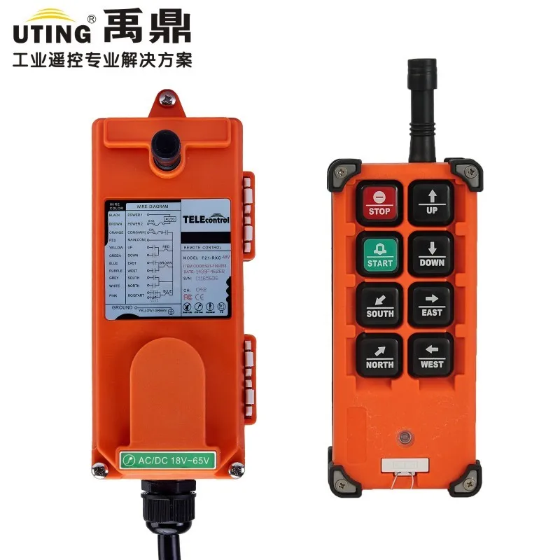

TELECRANE Wireless Industrial Remote Controller Electric Hoist Remote Control 1 Transmitter + 1 Receiver F21-E1B