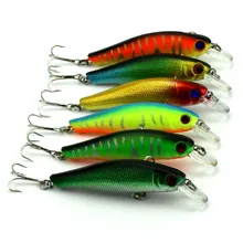 300 шт. 8,5 см 8,9 г 6# крючки классические длинные гольян 85 мм пластиковые isca искусственные 3d жесткая приманка для рыбалки Карп рыболовные снасти