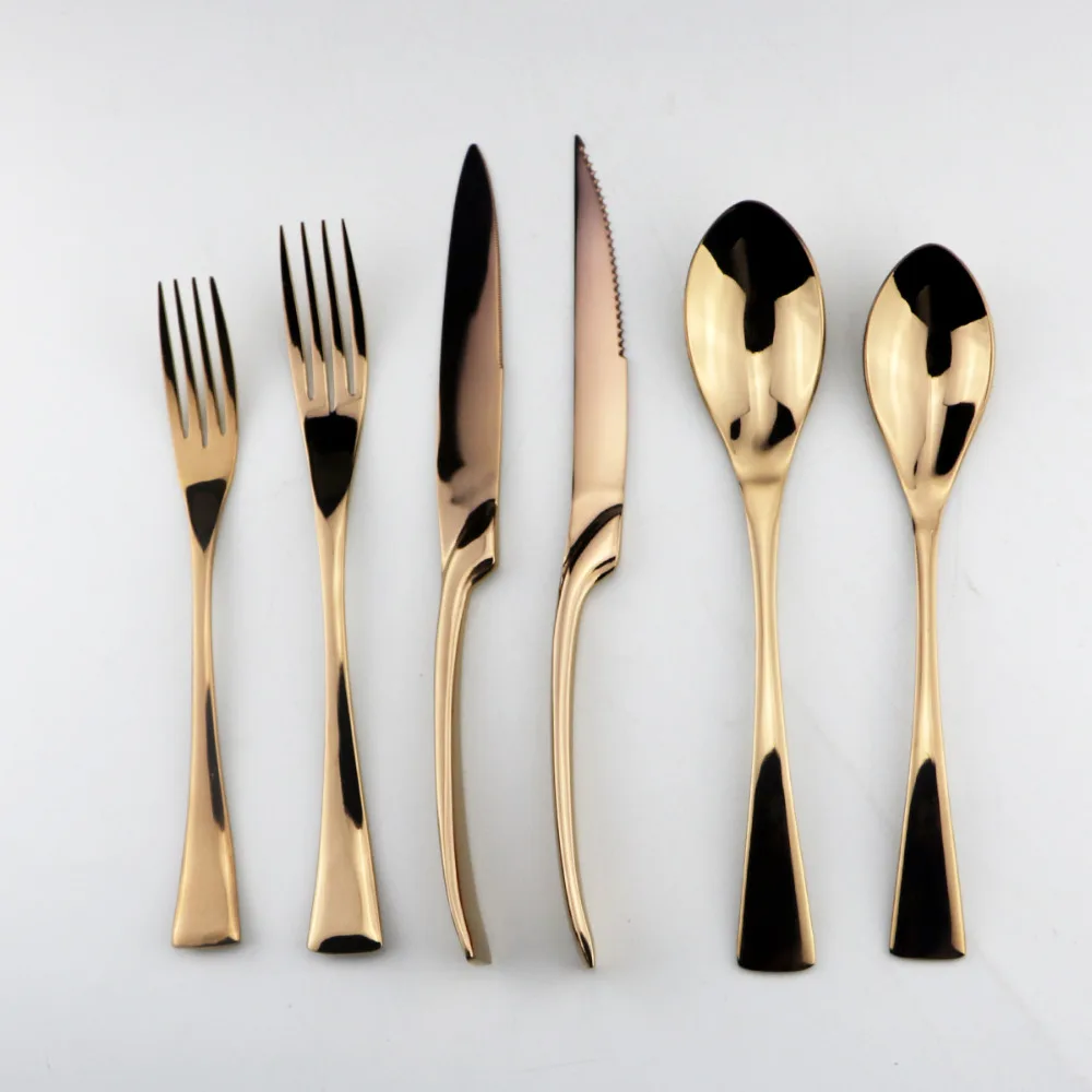 

KuBac Hommi 36-Pieces rose gold cutlery set
