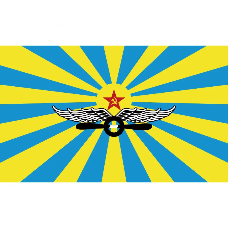 

90*150cm/60*90cm USSR Flag Of Soviet Air Force Polyester Russian Flag For Victory Day National Day CCCP Flag
