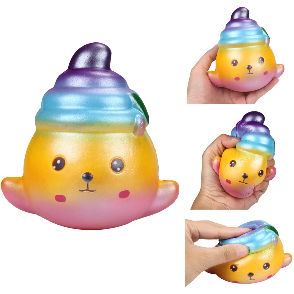 Симпатичные Splendid Seal Charm медленный рост игрушка-антистресс звездное небо Toy3.28