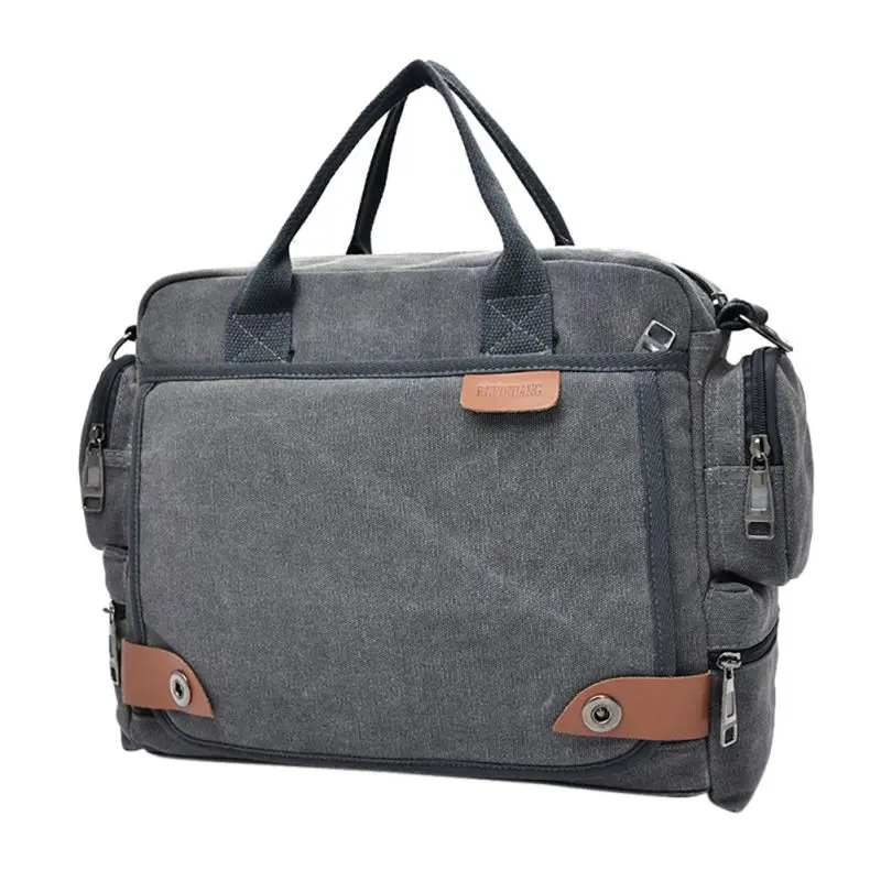 Открытый Многофункциональный Твердые Черный Хаки Винтаж Crossbody сумка Для мужчин багажника дорожную сумку