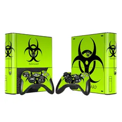 Винил кожи Стикеры протектор для Xbox 360 E microsoft 360E Biohazard стиль с 2 шт. Пульты ДУ игровых приставок защитные наклейки