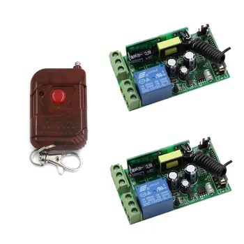 

New AC 85V 110V 220V 250V 10A 1CH RF Wireless Remote Control Lighting Switch Transmitter and 2*Receivers for Water Pump & Window
