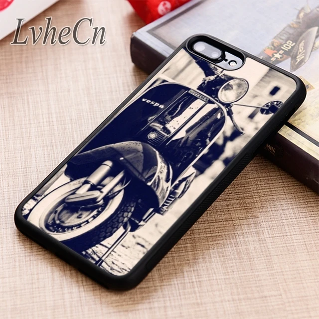 Чехол для телефона LvheCn с винтажным модом скутера iPhone 5 6 6s 7 8 plus X XR XS max 11 12 Pro Samsung Galaxy