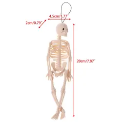 Скелет модель человека Череп всего тела мини-фигурка игрушка вешалка для телефона на Хэллоуин