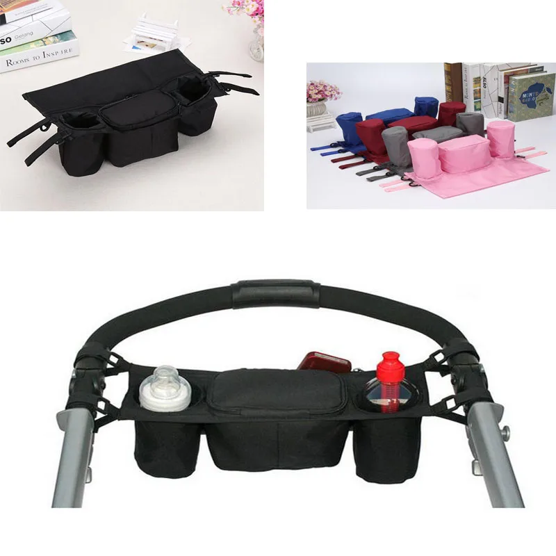 Universal Baby Stroller Bag Organizer Children Carriage Pram Cup Holder