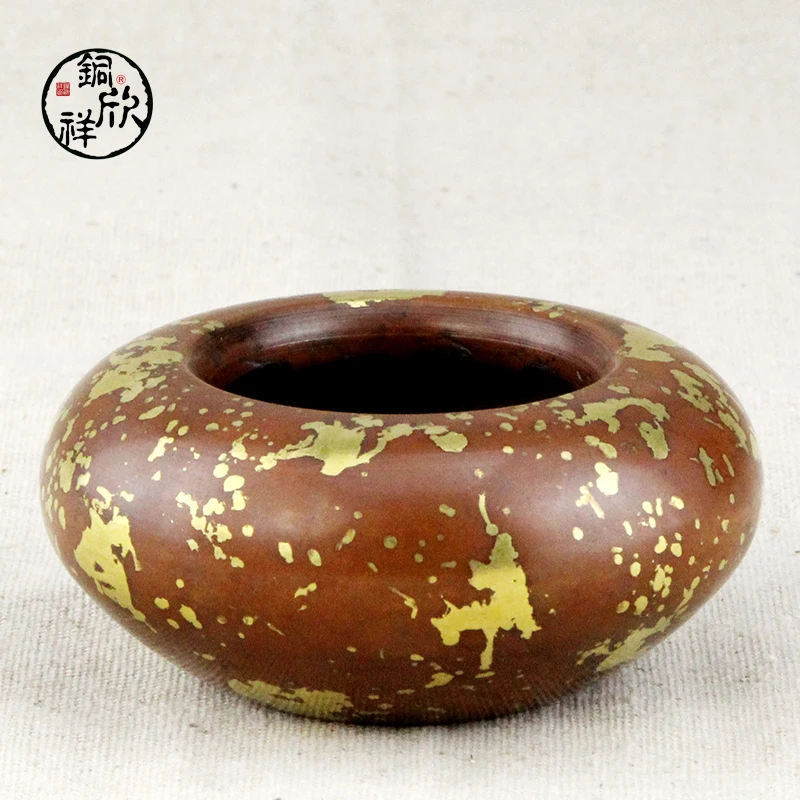 copper incense burner incense gilt antique small ornaments Xuande furnace incense burners tong xinxiang ceramic incense burner incense tea retro supplies with incense burner incense