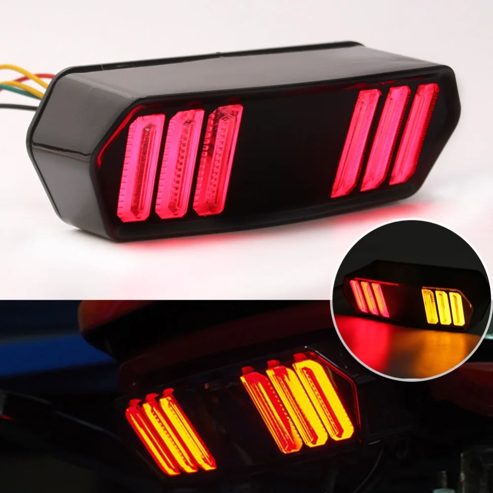 

Motorcycle LED Tail Light Running Stop Brake Rear Warning Turn Signal Indicator Lamp for Honda MSX125 CBR650F CTX700 CTX700N