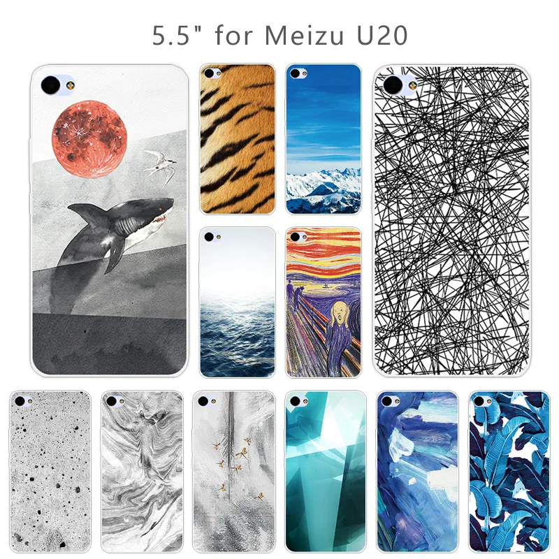 ТПУ чехол для Meizu U20 5 дюймов Прозрачный мягкий силиконовый Ультратонкий задней