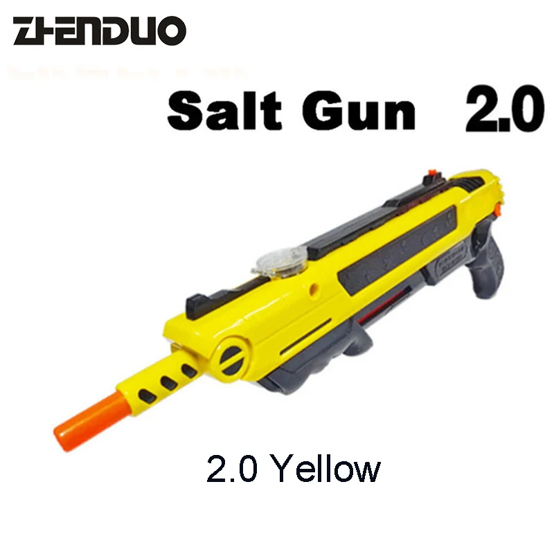 

Zhen Duo Toys Bug Salt Fly Gun Salt Pepper Bullets Blaster Airsoft for Bug Blow Guns Creative Strap Catching mosquitoes Model S