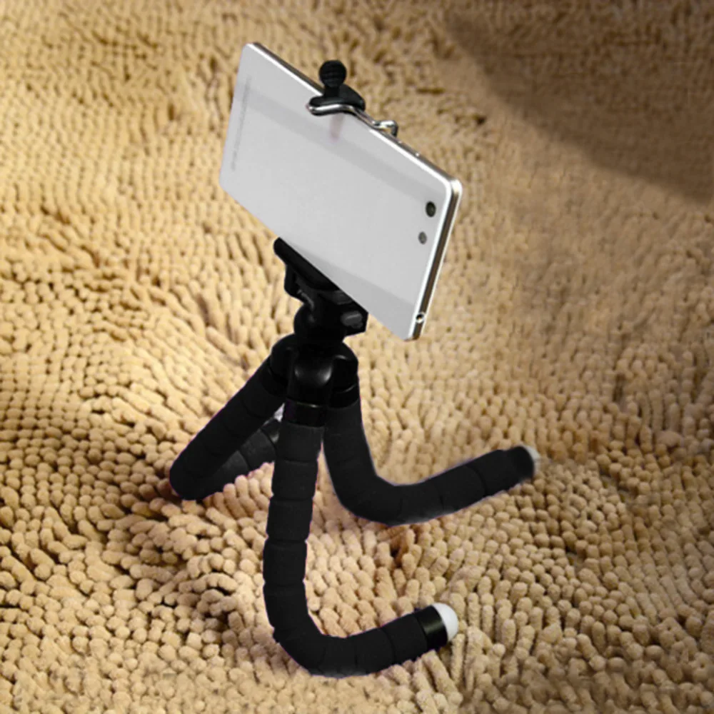 

Mini Flexible Sponge Octopus Tripod Stand Holder for iPhone Samsung Xiaomi Huawei Smartphone Tripod for Gopro Camera DSLR Mount