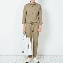 Мужской комбинезон в стиле хип-хоп с длинными рукавами, крутые мужские комбинезоны, уличная одежда, цельный комбинезон для волос, Рабочие Комбинезоны 04160