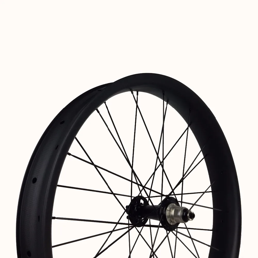 Best Carbon bike wheel 26 inch fatbike wheels 100X25mm hookless tubeless 26 inch snow bicycle wheelsets wider stronger cycling rims 5