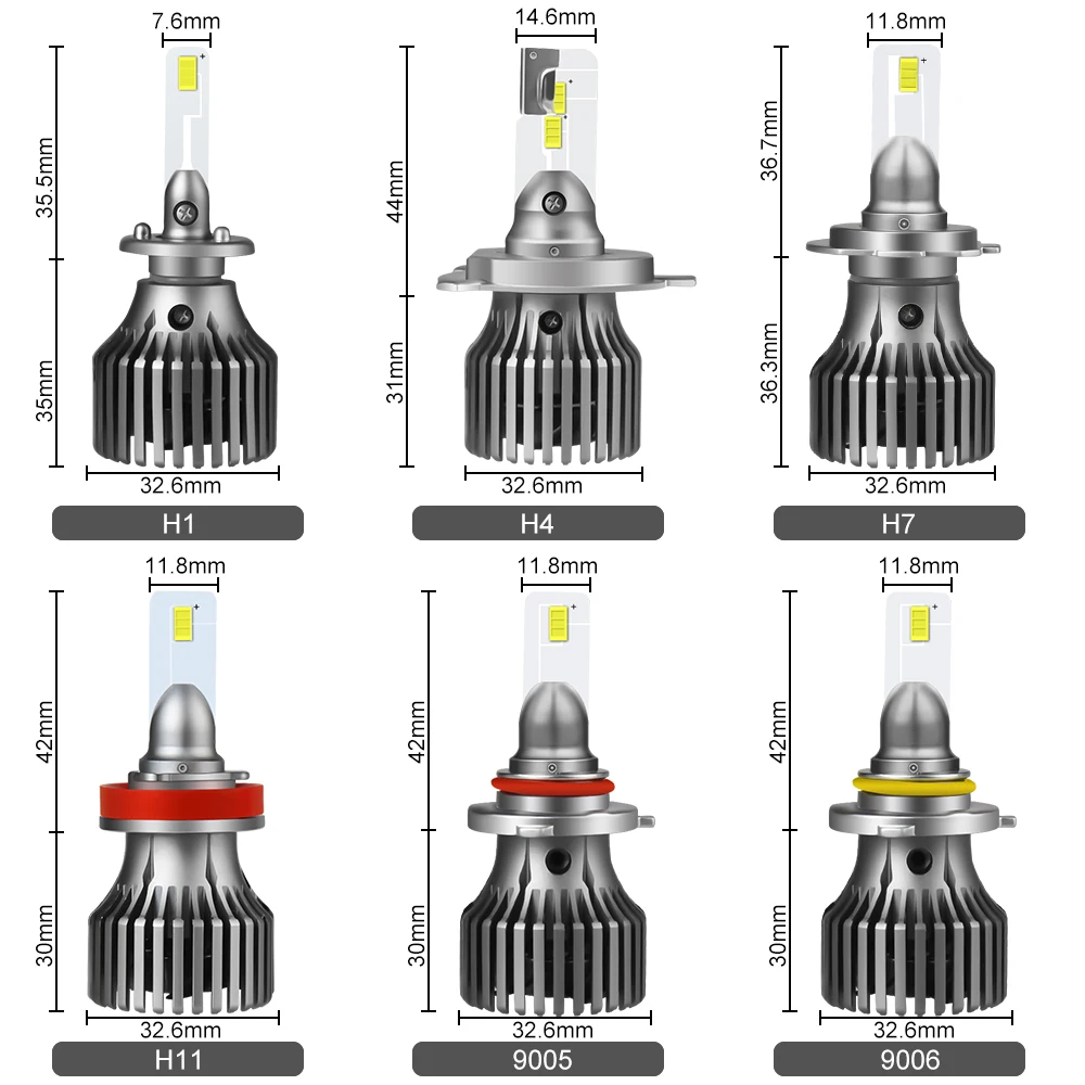 Автомобильный Ровер H4 H7 H11 H1 CSP светодиодный 9005/HB3 9006/HB4 H13 9004 9007 H3 12000Lm Автомобильные фары 6000K все-в-одном конверсионный комплект