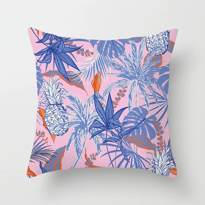 

European style pineapple Polyester Peachskin decorative pillowcases throw pillow cover square 45*45cm