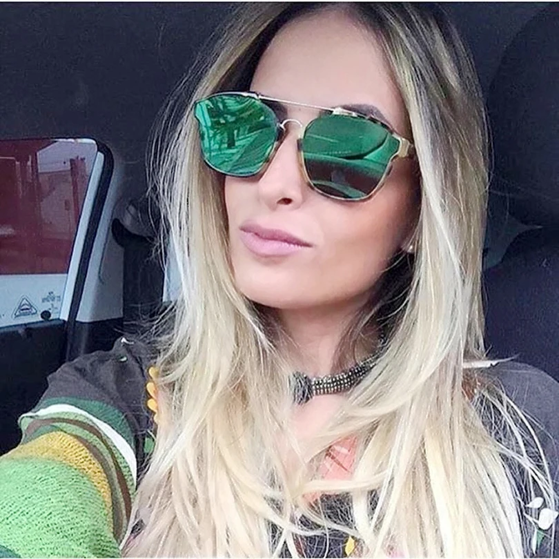 Hohe Blau Leopard Mode Sonnenbrille Objektiv Designer Marke Frauen Qualität Mirrored ffw5rxqS4