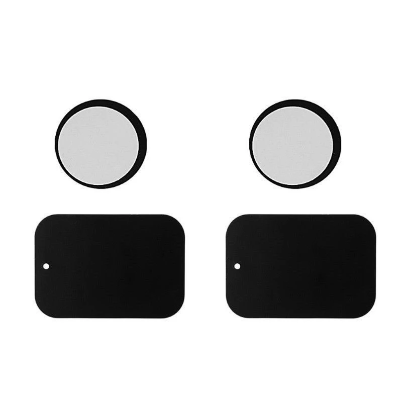 

4Pcs Universal Metal Plates For Magnetic Car GPS Mount Mobile Phone Holder Stand Bracket Round/Rectangular