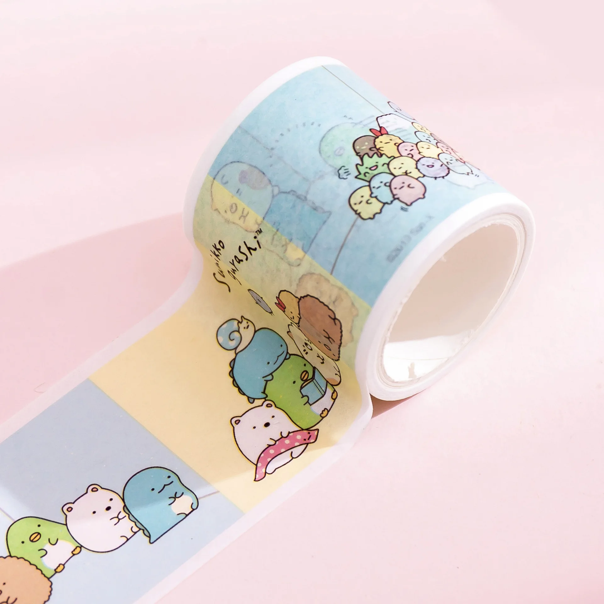 4.5cm Cute Bow Sumikko Gurashi Super Bullet Journal Washi Tape Adhesive Tape DIY Scrapbooking Sticker Label Masking - Цвет: 01