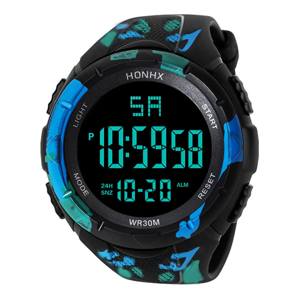 5002LED водонепроницаемые цифровые Модные кварцевые часы военные спортивные мужские montre homme Новое поступление горячая распродажа
