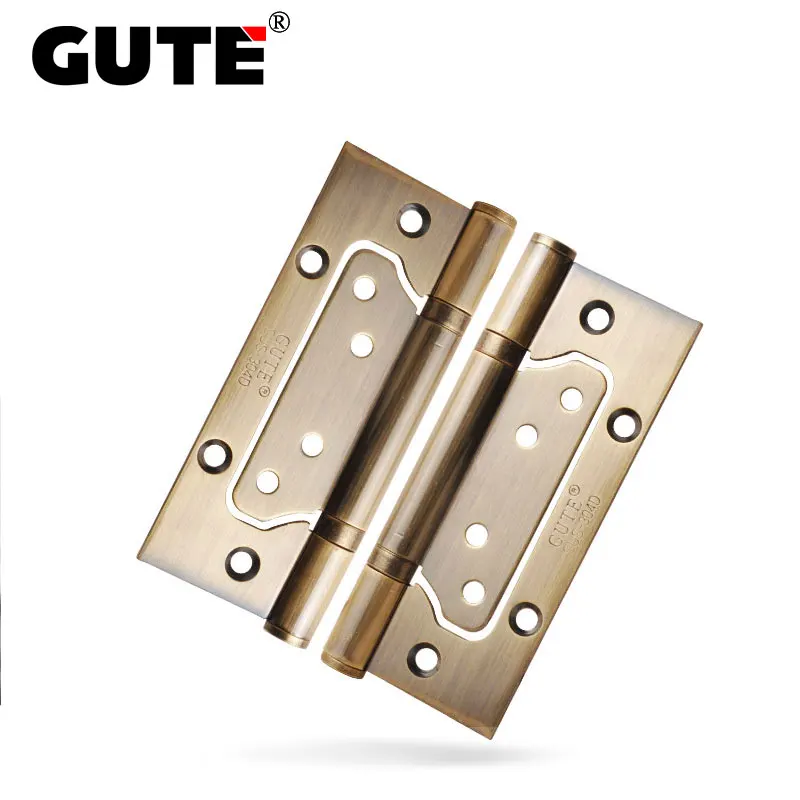 

GUTE Stainless Steel Door Flush Hinge Thickness 3mm Gate Bearing Hinge 5 inch Furniture Sub-mother Hinge Do Not Slot 2 piece