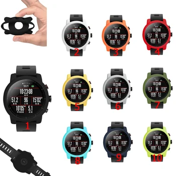 

Silicone Watch Protector Case Frame for Xiaomi Huami Amazfit Strato Sports Watch 2 Colorful Replacement Full Protective Cover