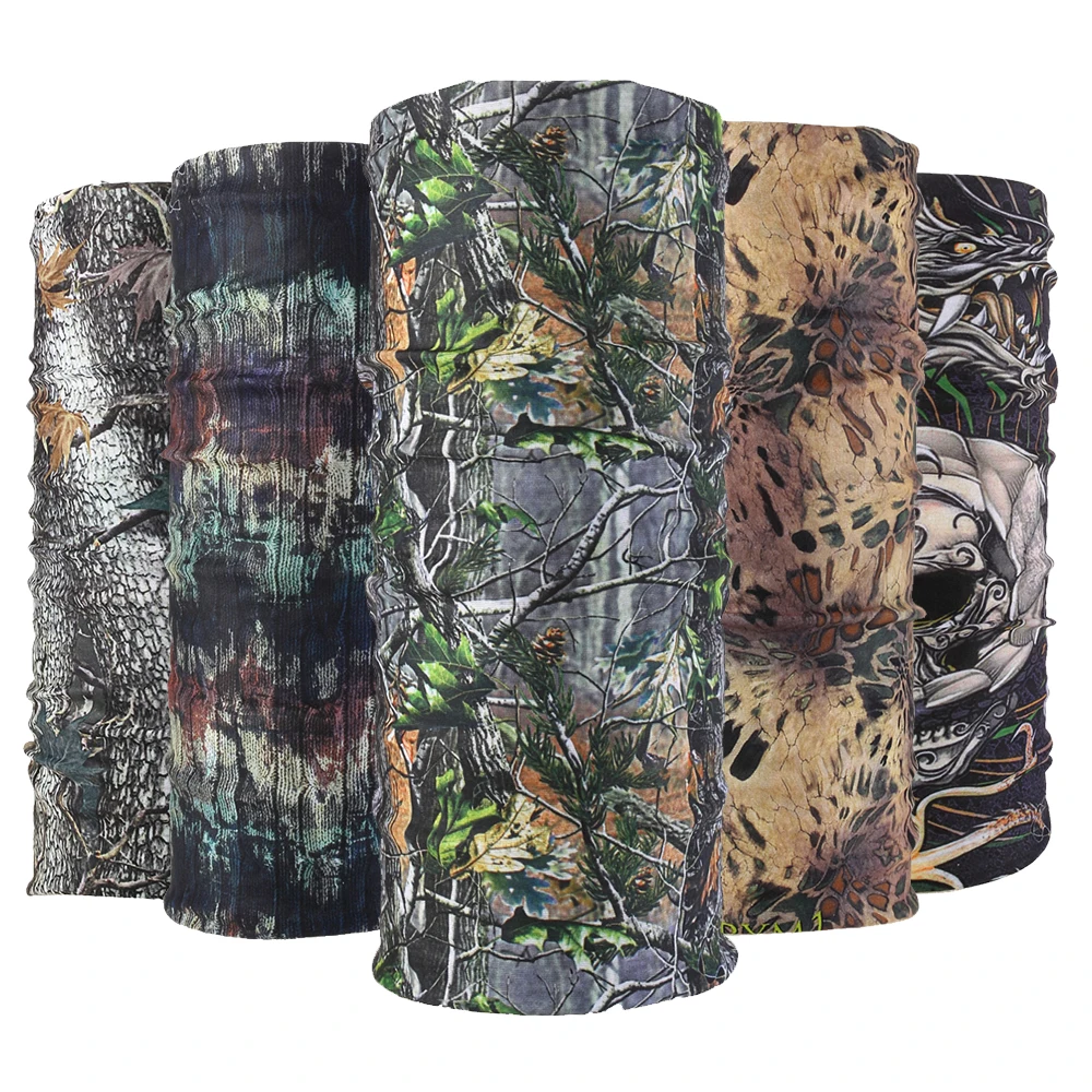 Camo Paisley Bandana Army Headband Camouflage Bandana Bicycle Bandana