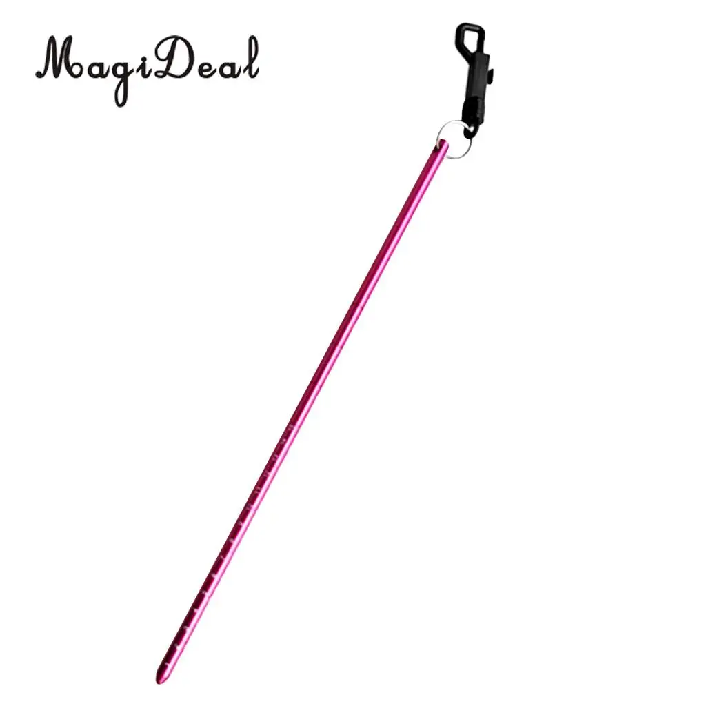MagiDeal Aluminum Dive Lobster Tickle Pointer Stick Rod, Measurement, Clip for Safety Underwater Scuba Diving Diver Photographer