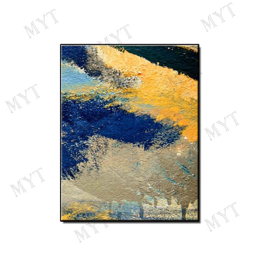 

Hand-painted abstract art painting on canvas deep color beautiful wall art picture for the living room home decoration