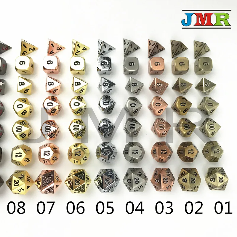 Игральные кости Dnd наборы металлические Juegos De Mesa Dados Rpg набор D4 D20 многогранные для