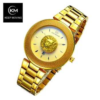 

Montre Femme Quartz Watches Gold Bracelet Women Watches Luxury Brand Lion Head Ladies Watch Female Casual Clock Relogio Feminino