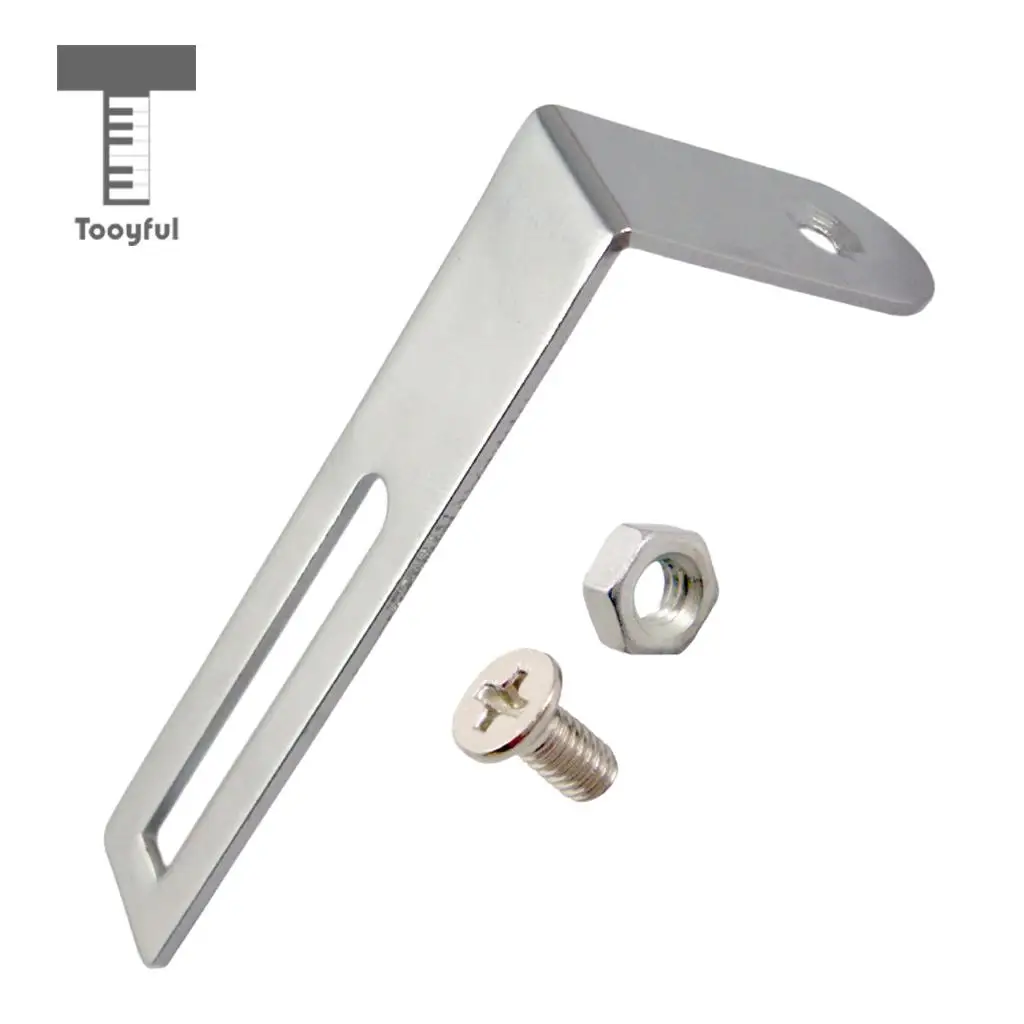 Tooyful Silver Guitar Pickguard Mounting Support Bracket & Screws for LP Electric Guitar Parts