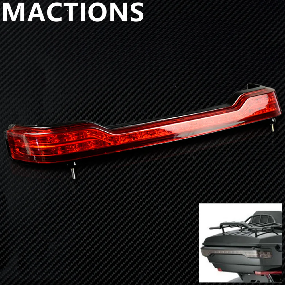 

Motorcycle Tour Pack LED Tail Brake Running Light Red For Harley Touring Trunk King Electra Glide Ultra Classic 14-17
