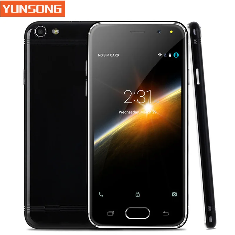 YUNSONG Mobile Phone 4 5 Inch Smartphone Android 5 1 MTK6580 Quad Core Unlock Telephone Dual