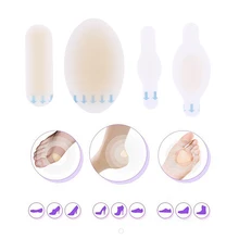 Gel adhésif hydrocolloïde, 4 pièces, pansement Anti-usure pour le talon, Patch de pédicure, soins des pieds, bande de plâtre