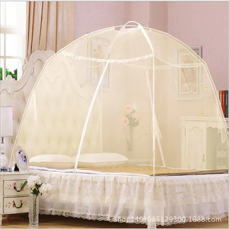 2017 New Mosquito Net For Double Bed Home Portable double Door Mosquito Net For Adults Mongolian