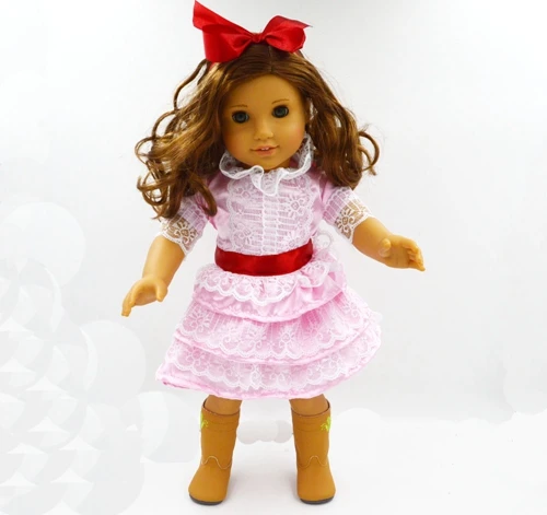 

Handmade 15 Colors Princess Dress Doll Clothes for 18 inch Dolls American Girl Doll Clothes and Accessories