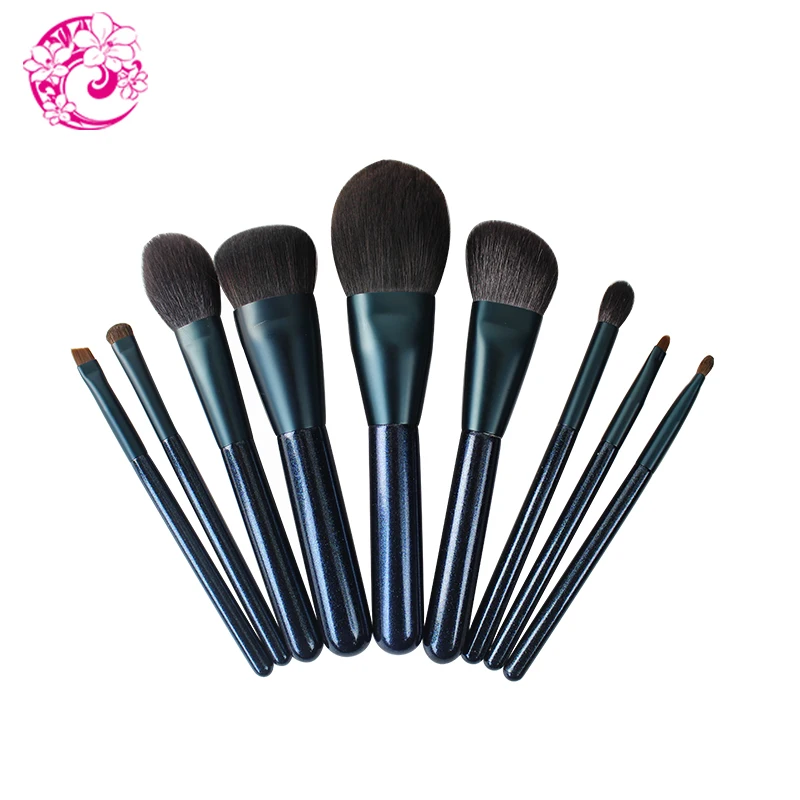 

ENERGY Brand Professional 9pcs Makeup Goat Hair Brush Set Make Up Brushes Brochas Maquillaje Pinceaux Maquillage ls1